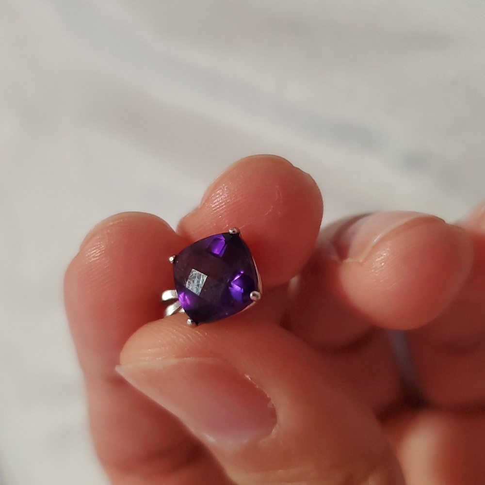 Purple Pendant Square Shaped